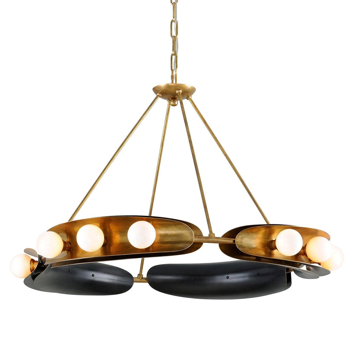 Corbett Lighting Canada - 271-012-VB/BBR - LED Chandelier - Hopper - Vintage Brass