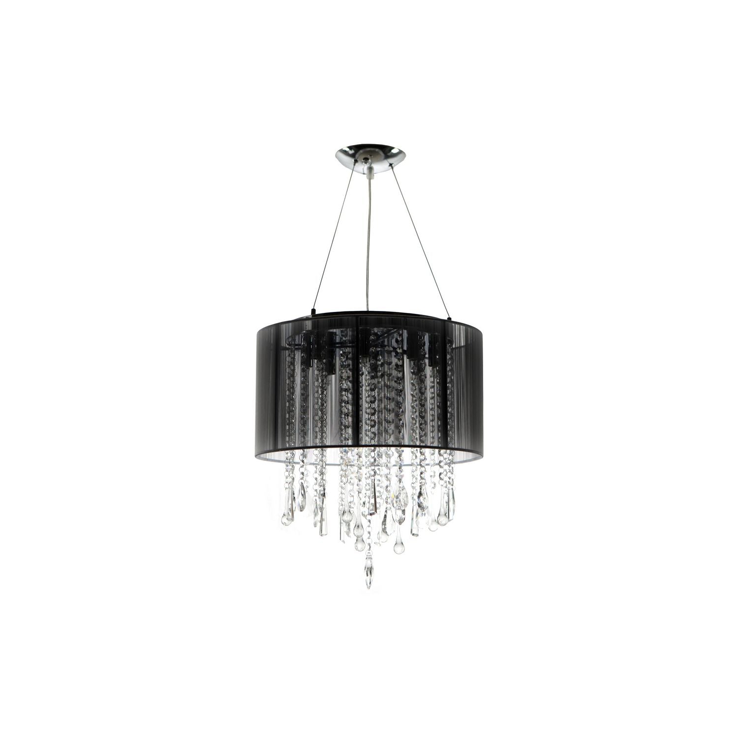 Avenue Lighting - HF1501-BLK - LED Dual Sconce - Beverly Dr. - Black Silk String
