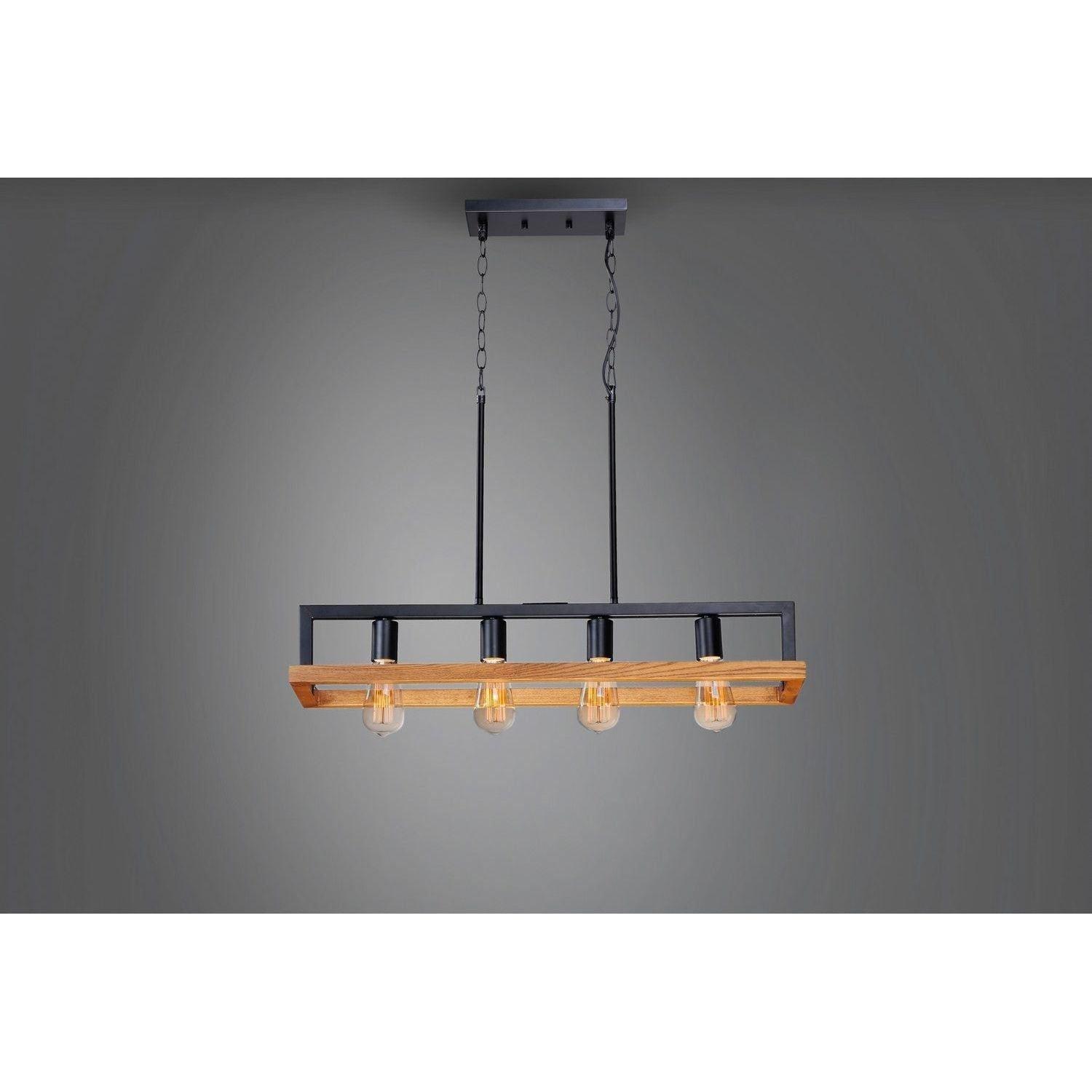 Maxim Lighting - Black Forest Linear Chandelier - 10307BKASB - Canada Light Shop