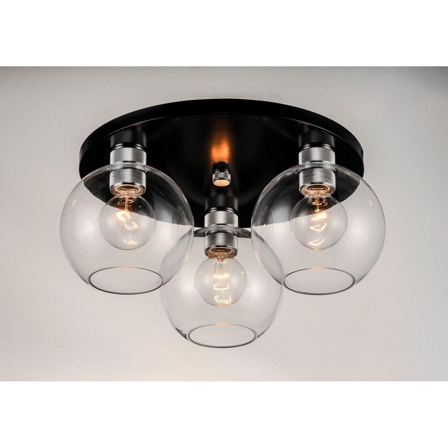 Maxim Lighting - Vessel Flush Mount - 21610CLBKAL - Canada Light Shop