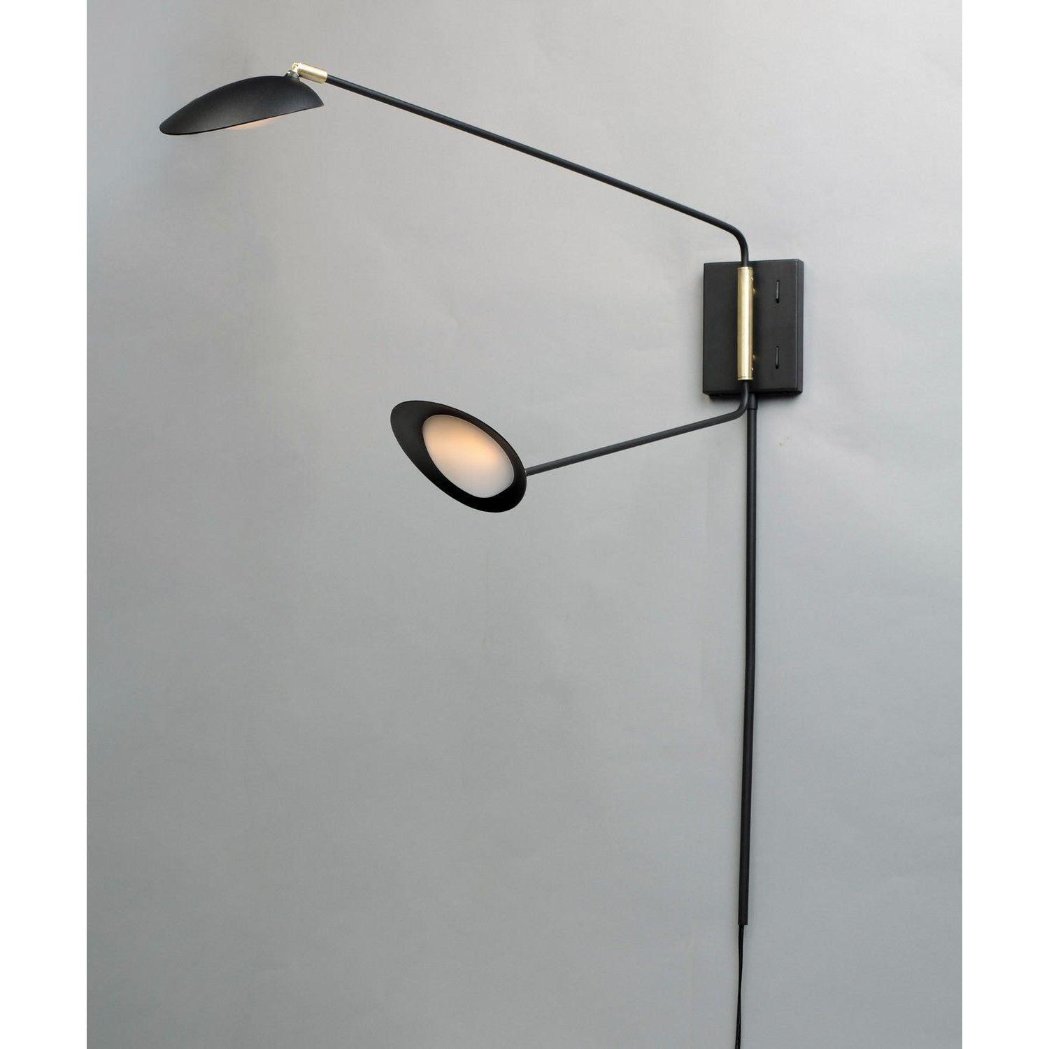 Maxim Lighting - Scan LED Wall Sconce - 21691BKSBR - Canada Light Shop