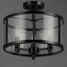 Maxim Lighting - Sentinel Semi Flush Mount - 25250CLBK - Canada Light Shop