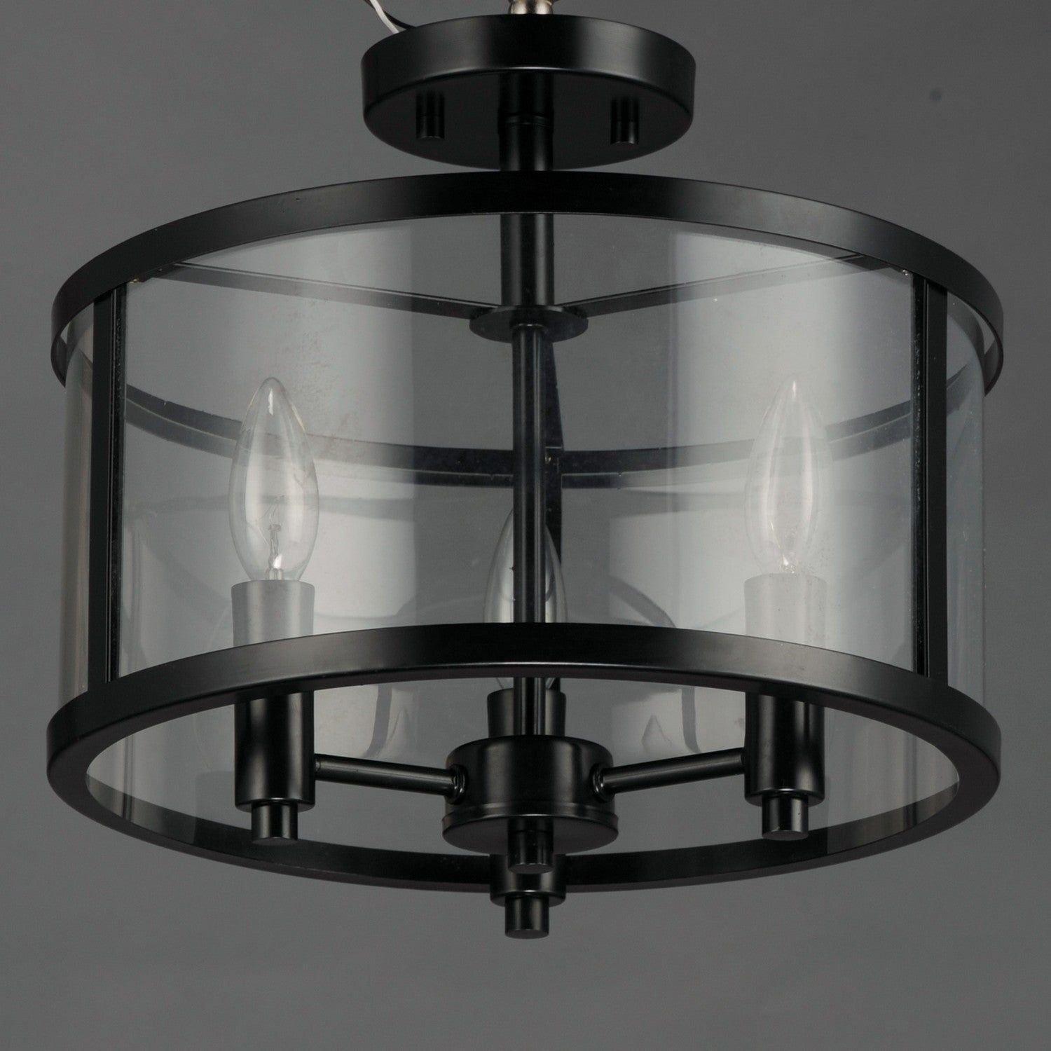 Maxim Lighting - Sentinel Semi Flush Mount - 25250CLBK - Canada Light Shop