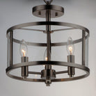 Maxim Lighting - Sentinel Semi Flush Mount - 25250CLBK - Canada Light Shop