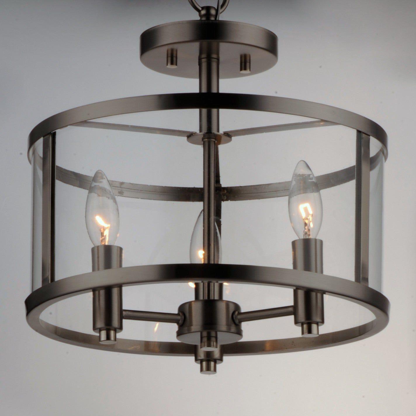 Maxim Lighting - Sentinel Semi Flush Mount - 25250CLBK - Canada Light Shop