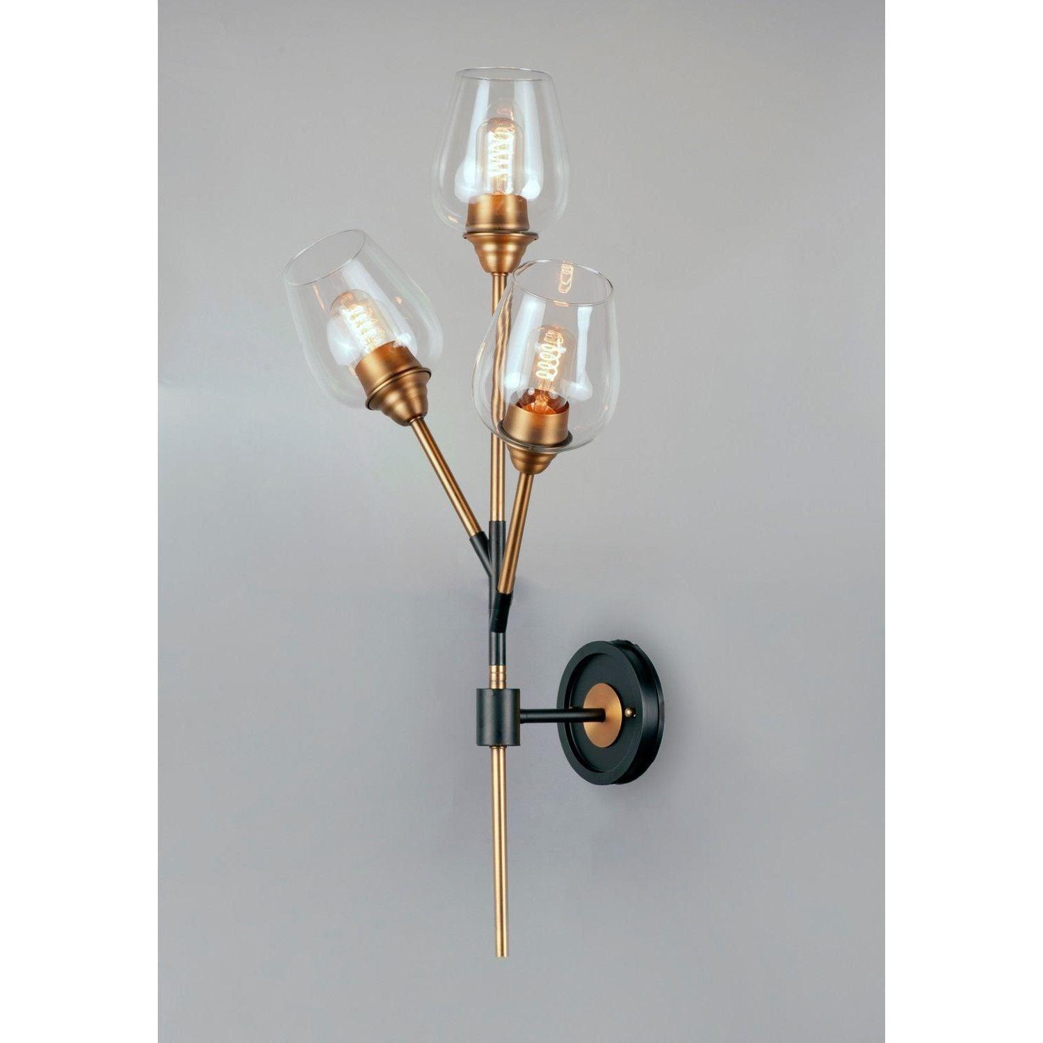 Maxim Lighting - Savvy Wall Sconce - 26341CLABBK - Canada Light Shop