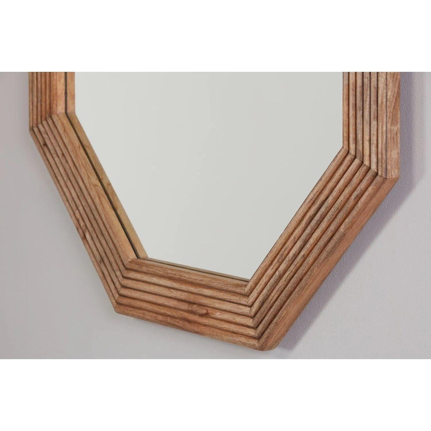 Capital Lighting Fixture Company - 33" Octagonal Mango Wood Mirror - 734001MM - Canada Light Shop