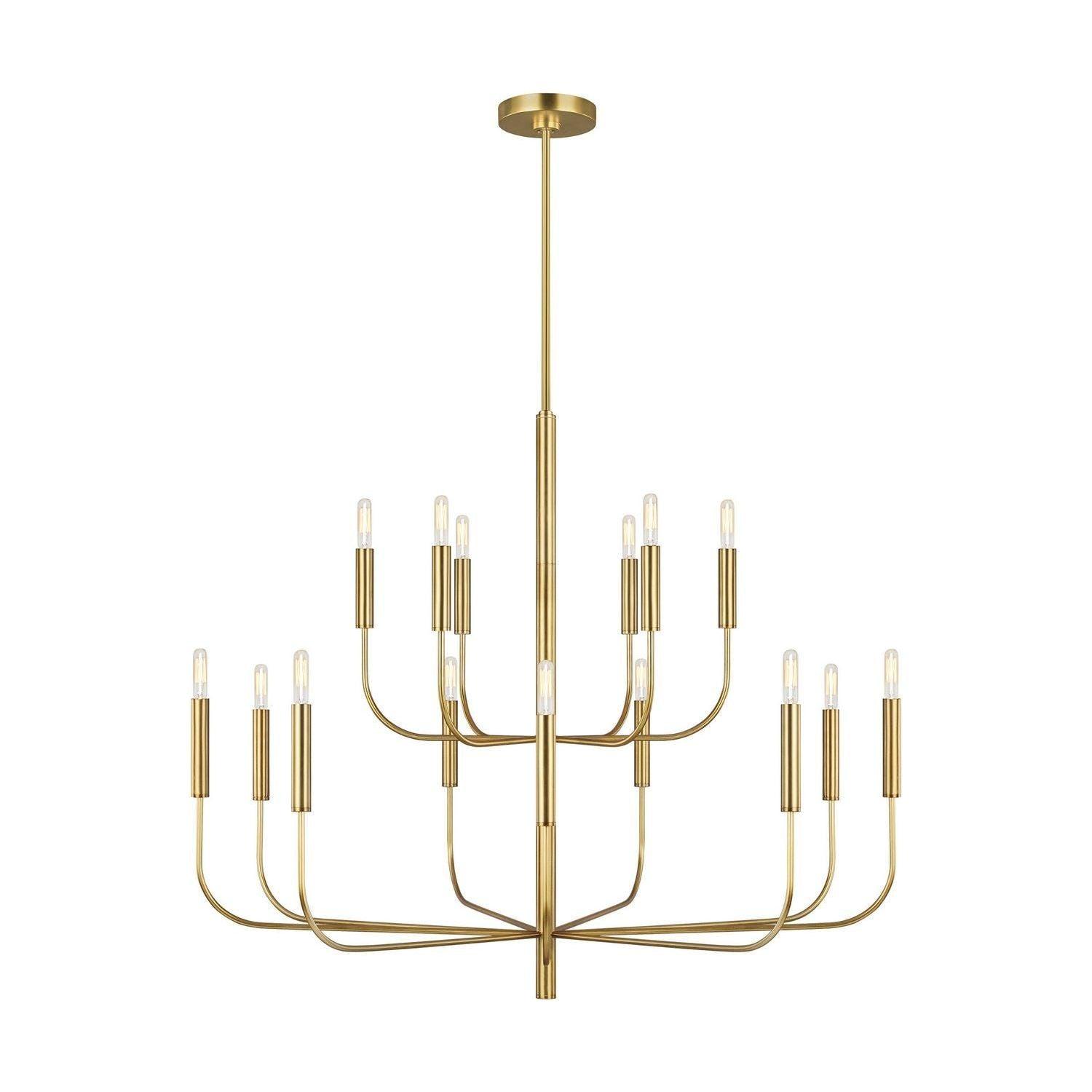 Visual Comfort Studio Collection - Brianna 2-Tier Chandelier - EC10015BBS - Canada Light Shop
