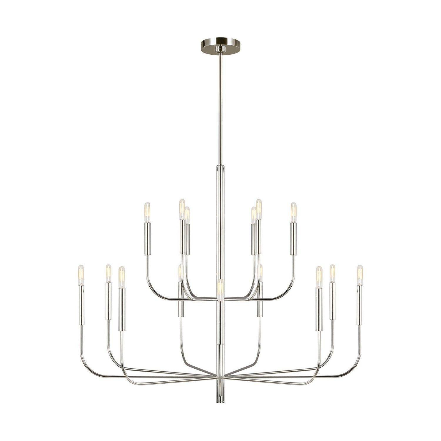 Visual Comfort Studio Collection - Brianna 2-Tier Chandelier - EC10015PN - Canada Light Shop