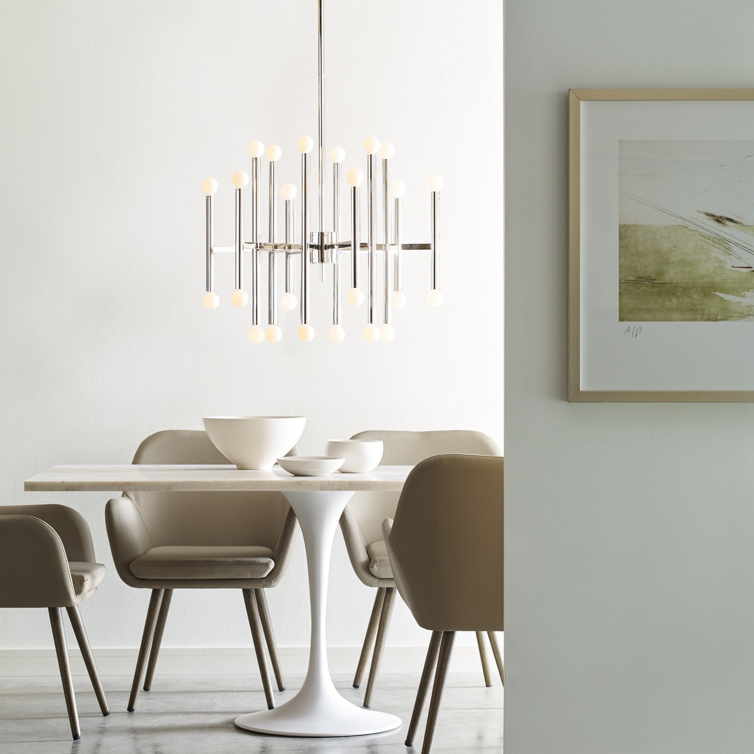 Visual Comfort Studio Canada - TC10624PN - 24 Light Chandelier - Beckham Modern - Polished Nickel