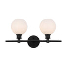 Elegant Lighting - Collier Wall Sconce - LD2315BK - Canada Light Shop