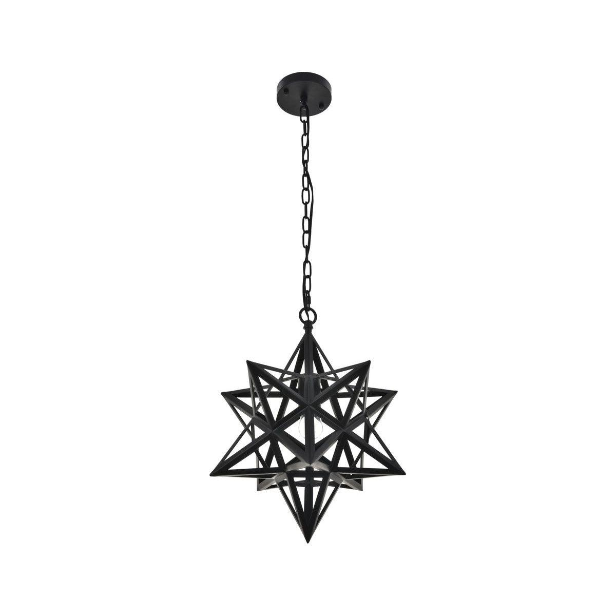 Elegant Lighting - Nocturne Pendant - LD4076D16BK - Canada Light Shop
