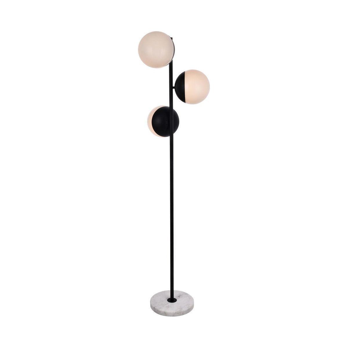 Elegant Lighting - Eclipse Floor Lamp - LD6158BK - Canada Light Shop
