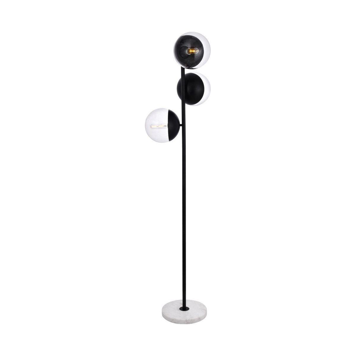 Elegant Lighting - Eclipse Floor Lamp - LD6159BK - Canada Light Shop