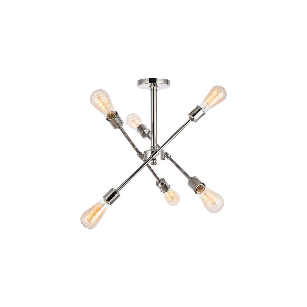 Elegant Lighting - Axel Flush Mount - LD8003D17PN - Canada Light Shop