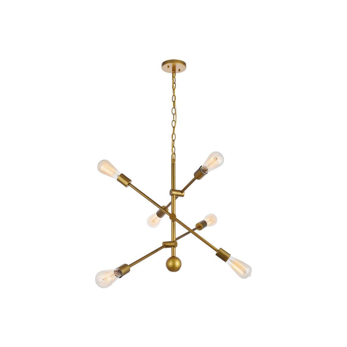Elegant Lighting - Axel Multi-Light Pendant - LD8008D29BR - Canada Light Shop