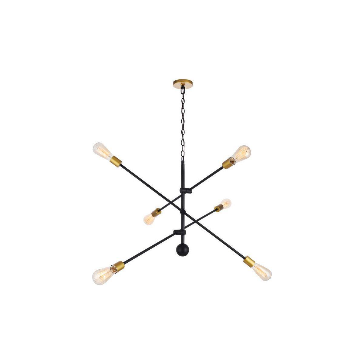 Elegant Lighting - Axel Multi-Light Pendant - LD8009D42BK - Canada Light Shop