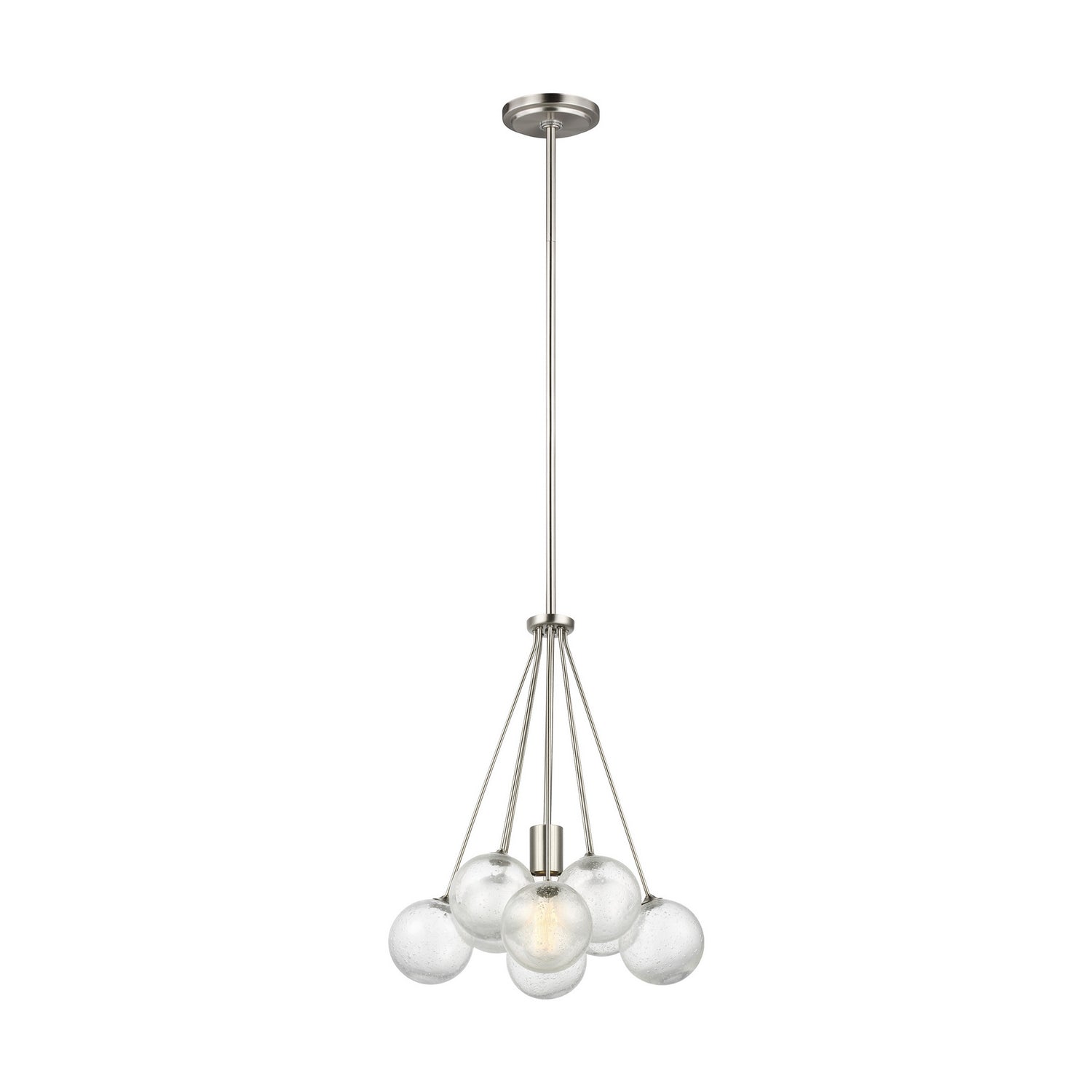 Visual Comfort Studio Canada - 6514301-962 - One Light Pendant - Bronzeville - Brushed Nickel