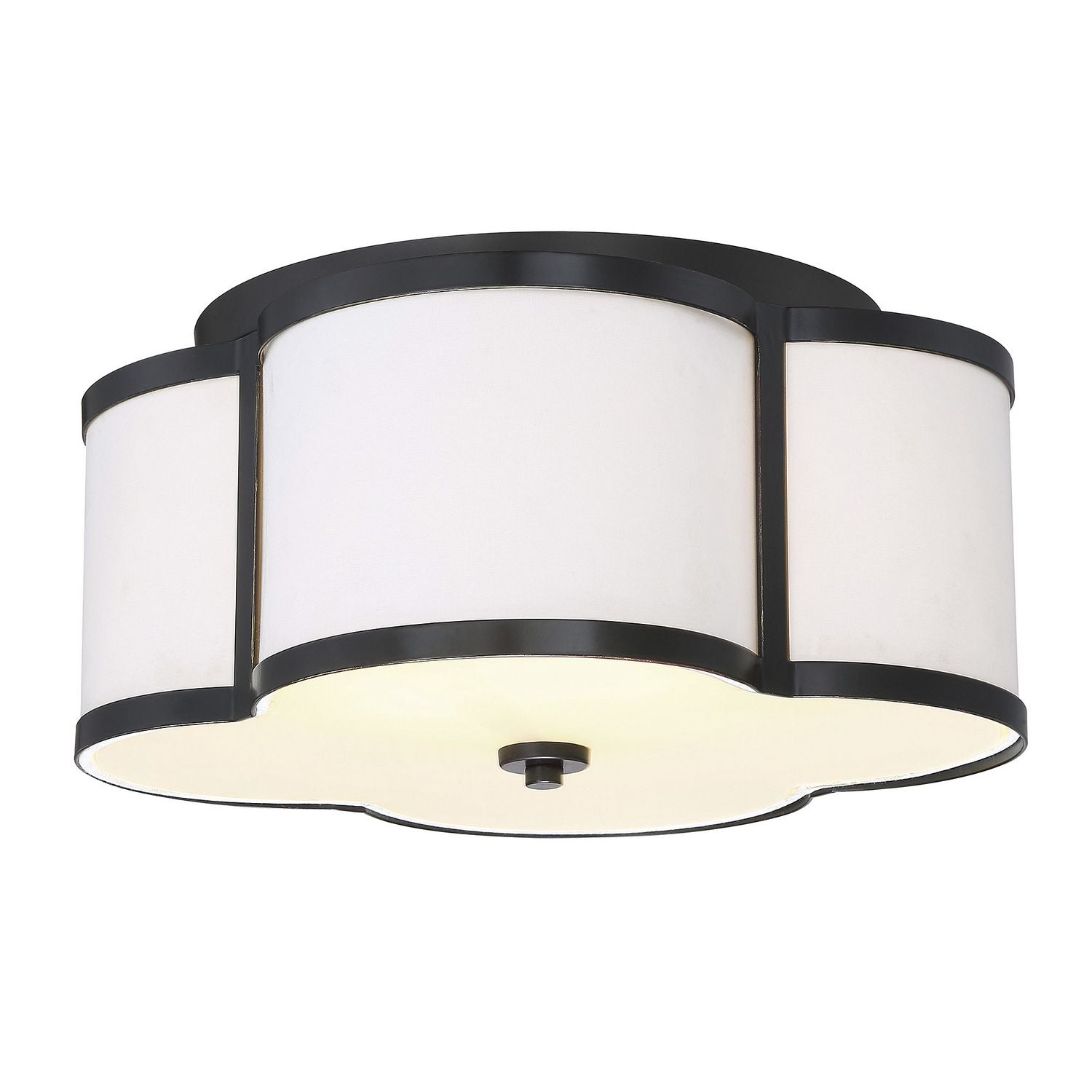 Meridian M60020CBZ Three Light Semi-Flush Mount in Classic Bronze