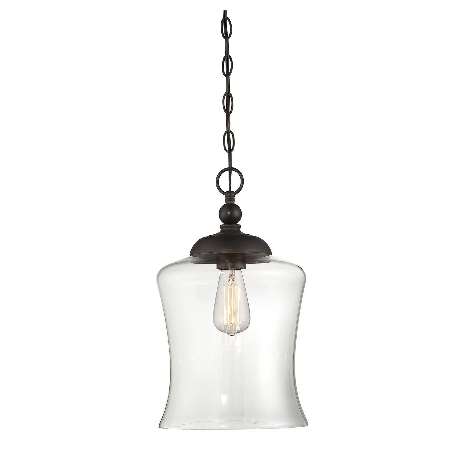 Meridian M70019ORB One Light Mini Pendant in Oil Rubbed Bronze