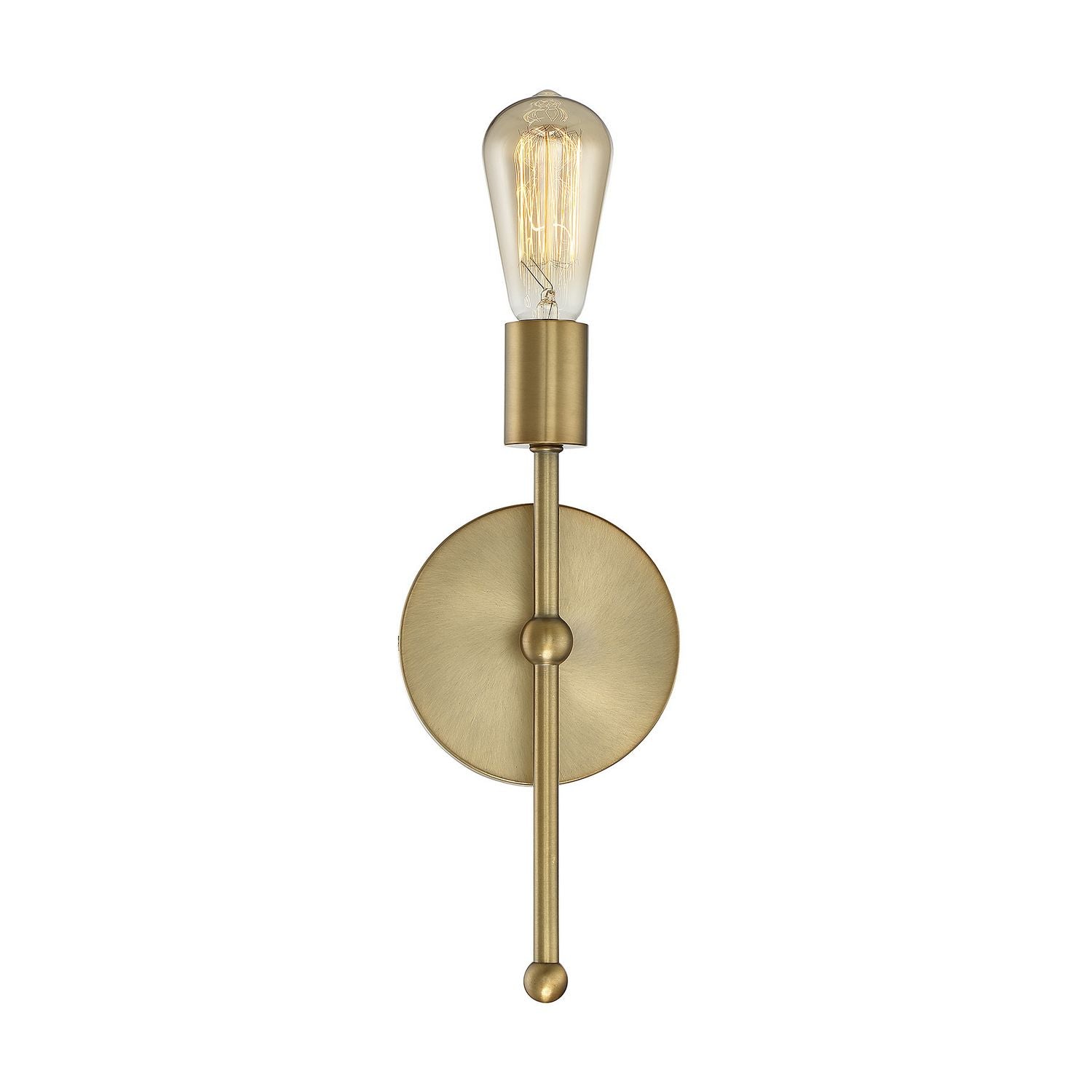 Meridian M90005-322 One Light Wall Sconce in Natural Brass