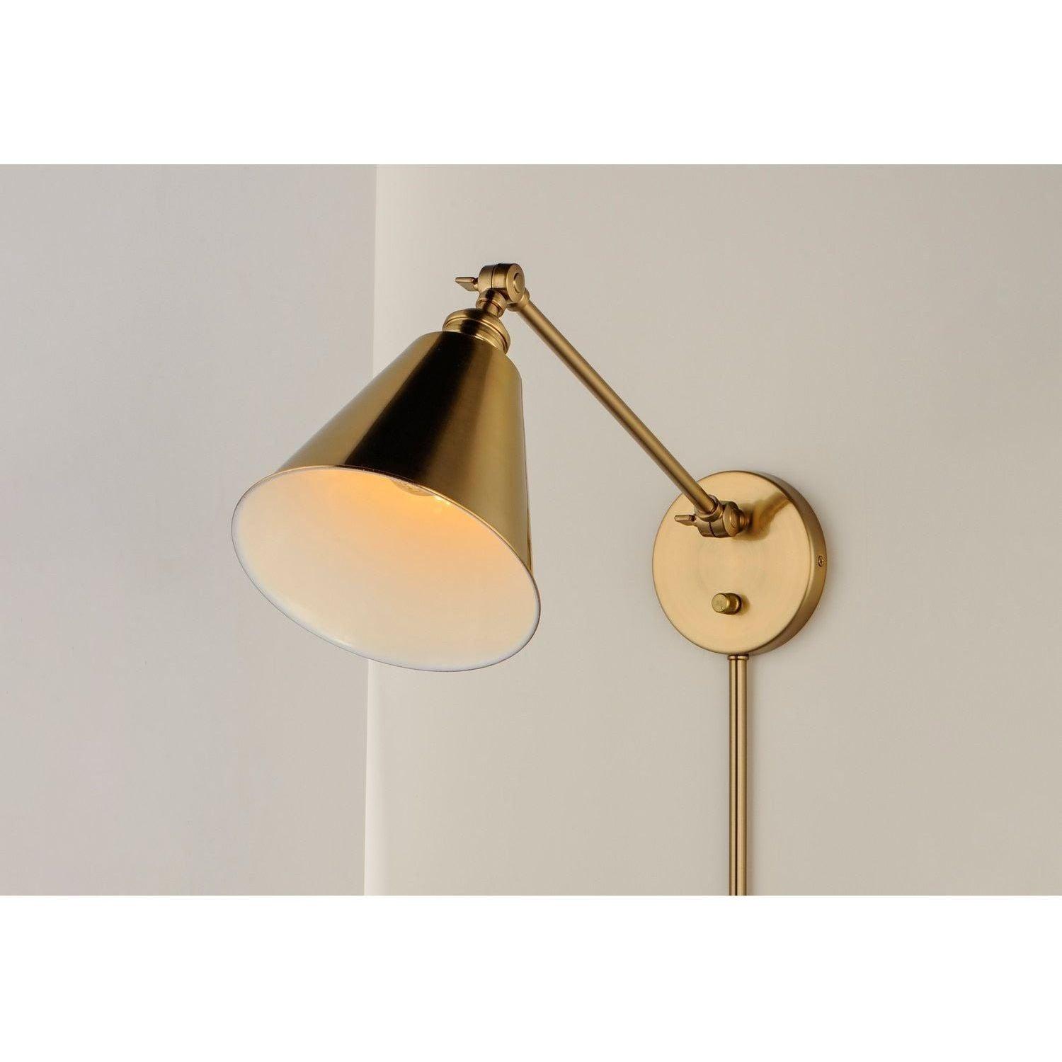 Maxim Lighting - Library Wall Sconce - 12220BK - Canada Light Shop