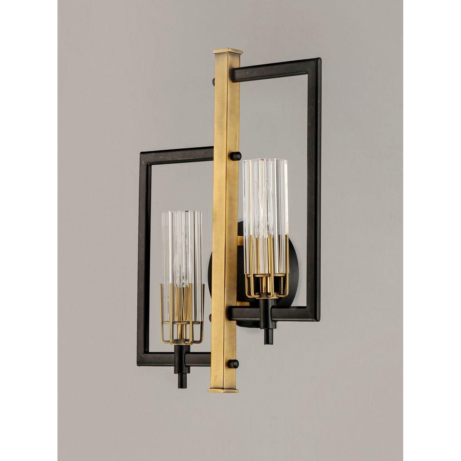 Maxim Lighting - Flambeau Wall Sconce - 16112CLBKAB - Canada Light Shop