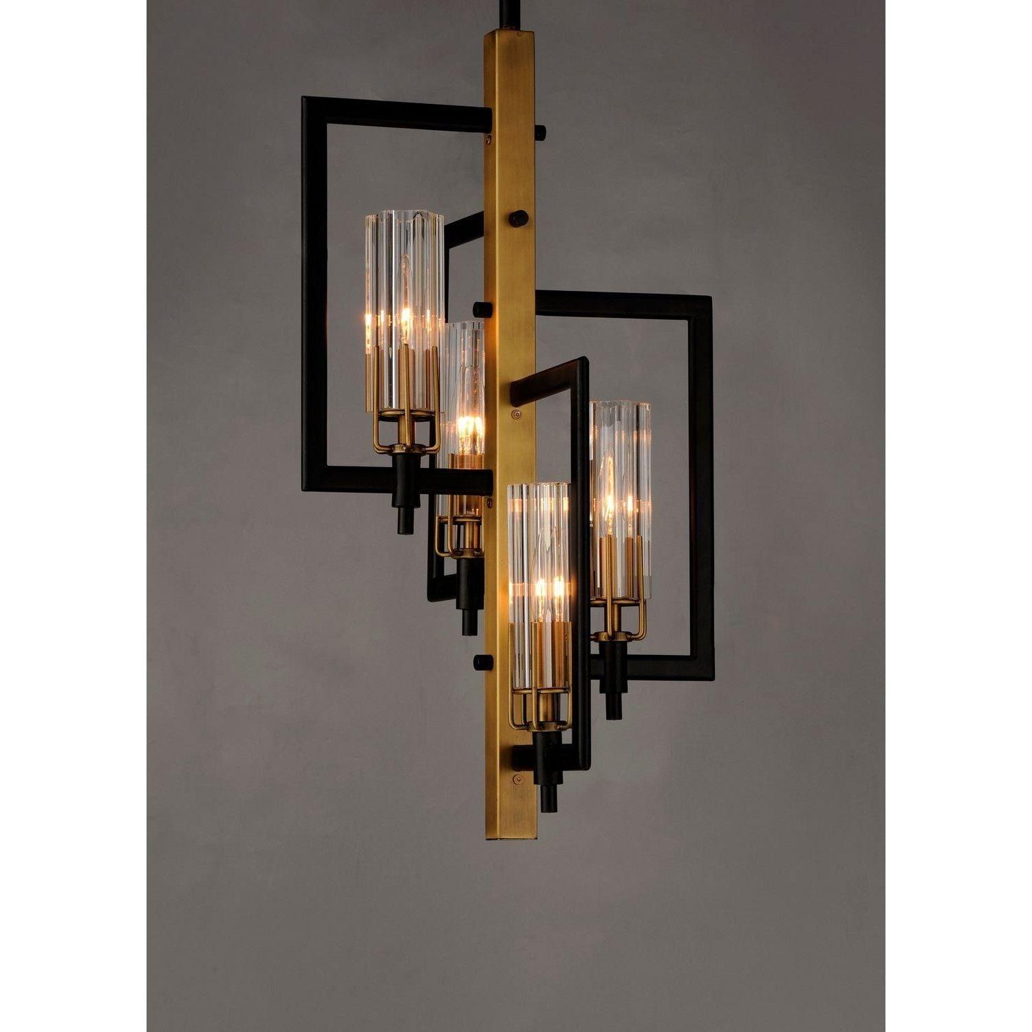 Maxim Lighting - Flambeau Chandelier - 16114CLBKAB - Canada Light Shop