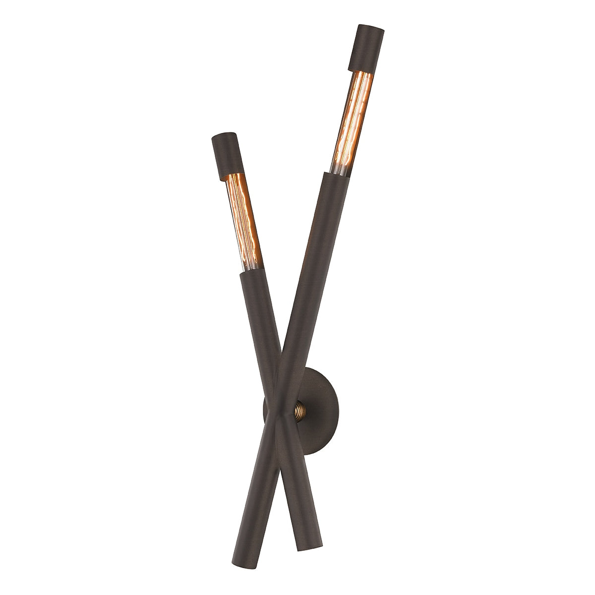 Troy Lighting Canada - B6882-BRZ/PBR - Two Light Wall Sconce - Hendrix - Bronze/Patina Brass