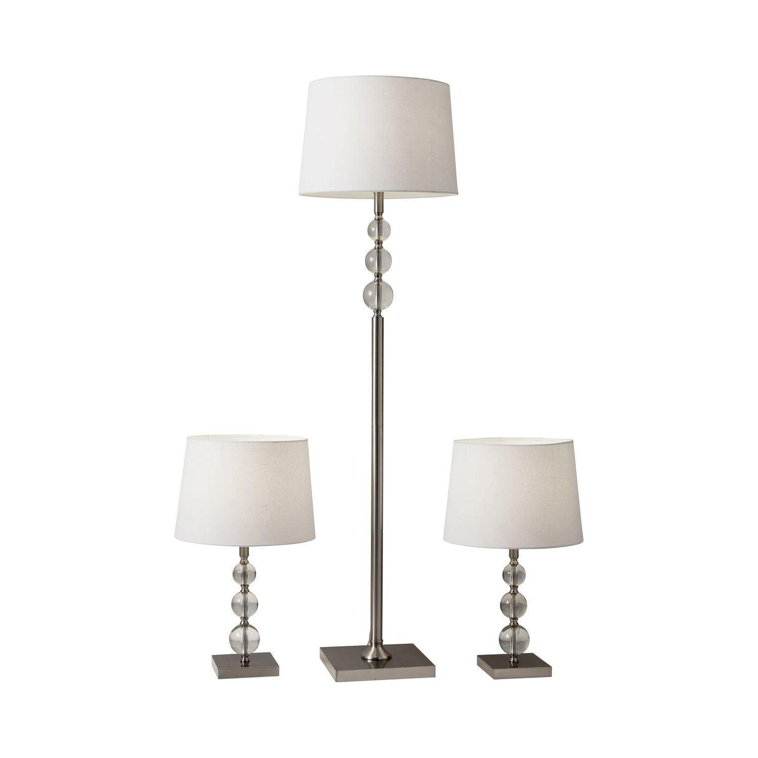 Adesso Home - Olivia 3 Piece Floor And Table Lamp Set - 1585-22 - Canada Light Shop