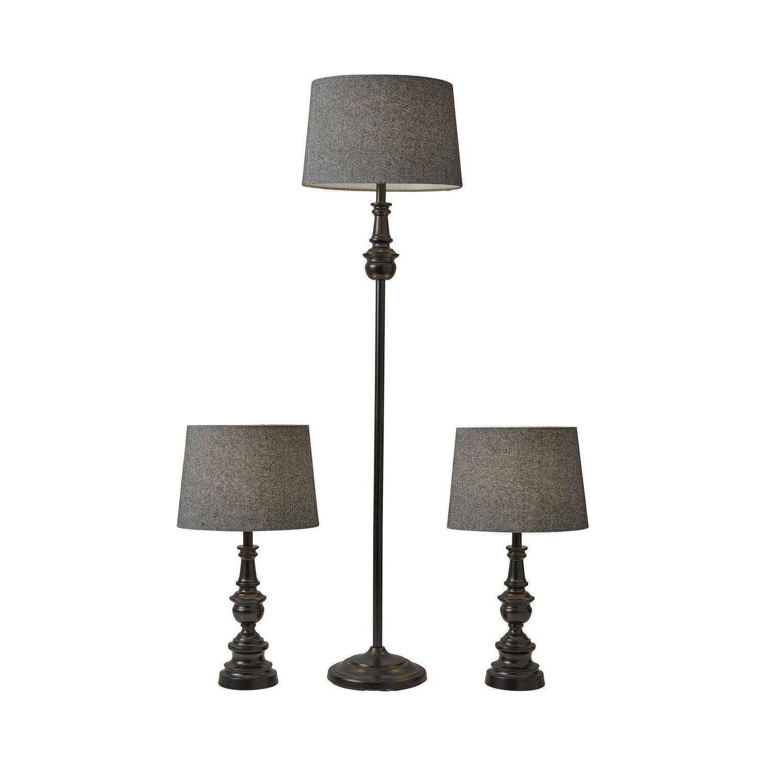 Adesso Home - Chandler 3 Piece Floor And Table Lamp Set - 1591-01 - Canada Light Shop