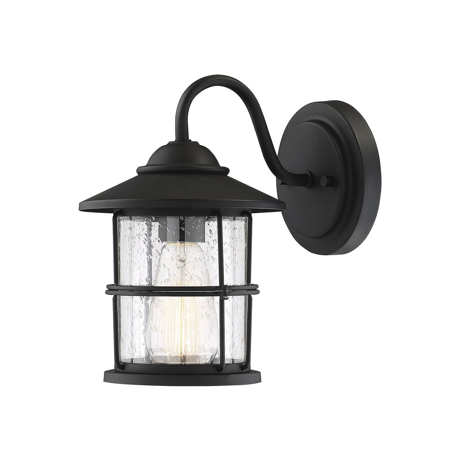 Meridian M50014BK One Light Outdoor Wall Sconce in Matte Black