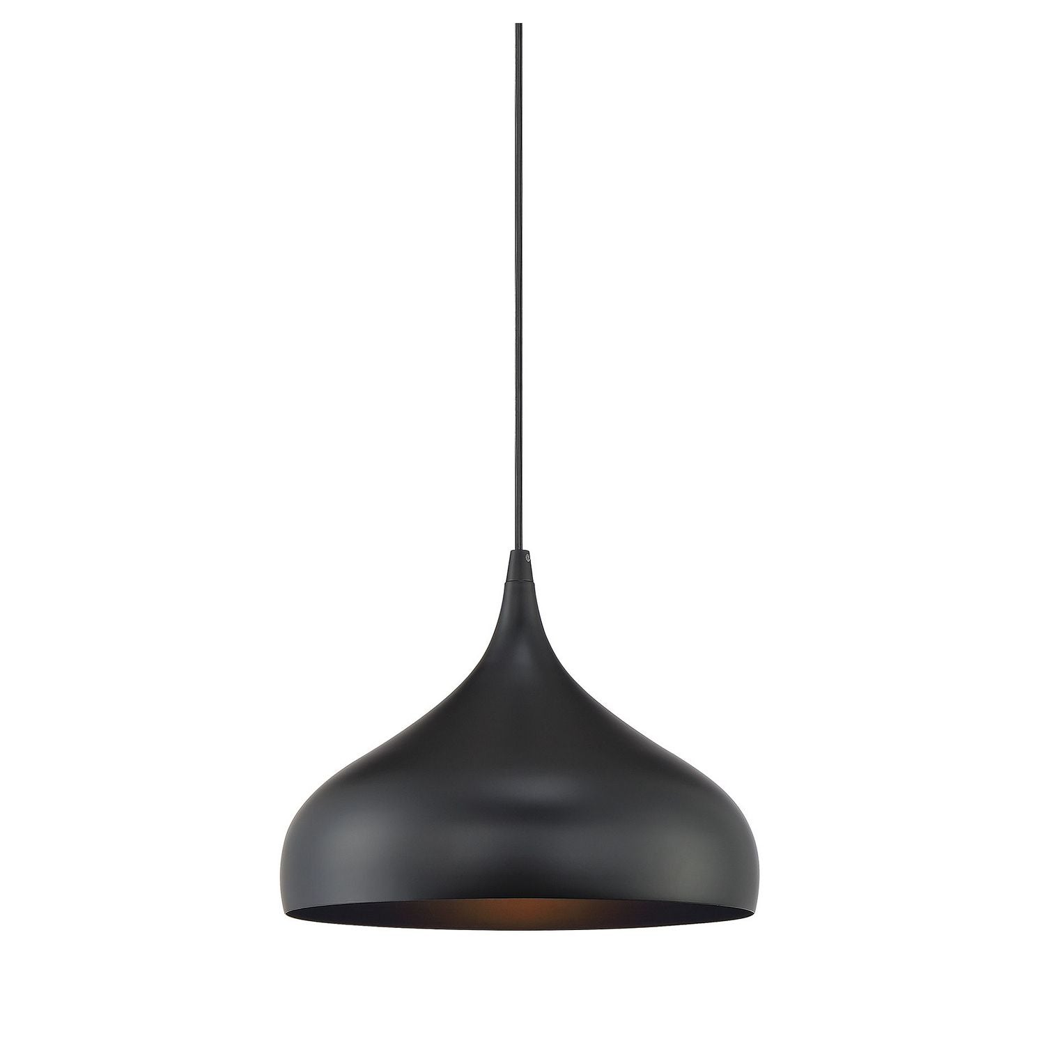 Meridian M70075MBK One Light Mini Pendant in Matte Black