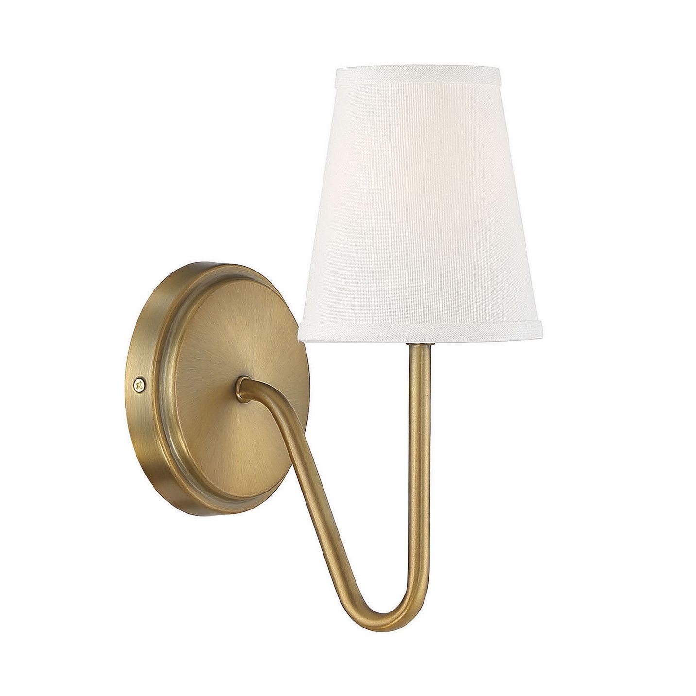 Meridian M90054NB One Light Wall Sconce in Natural Brass