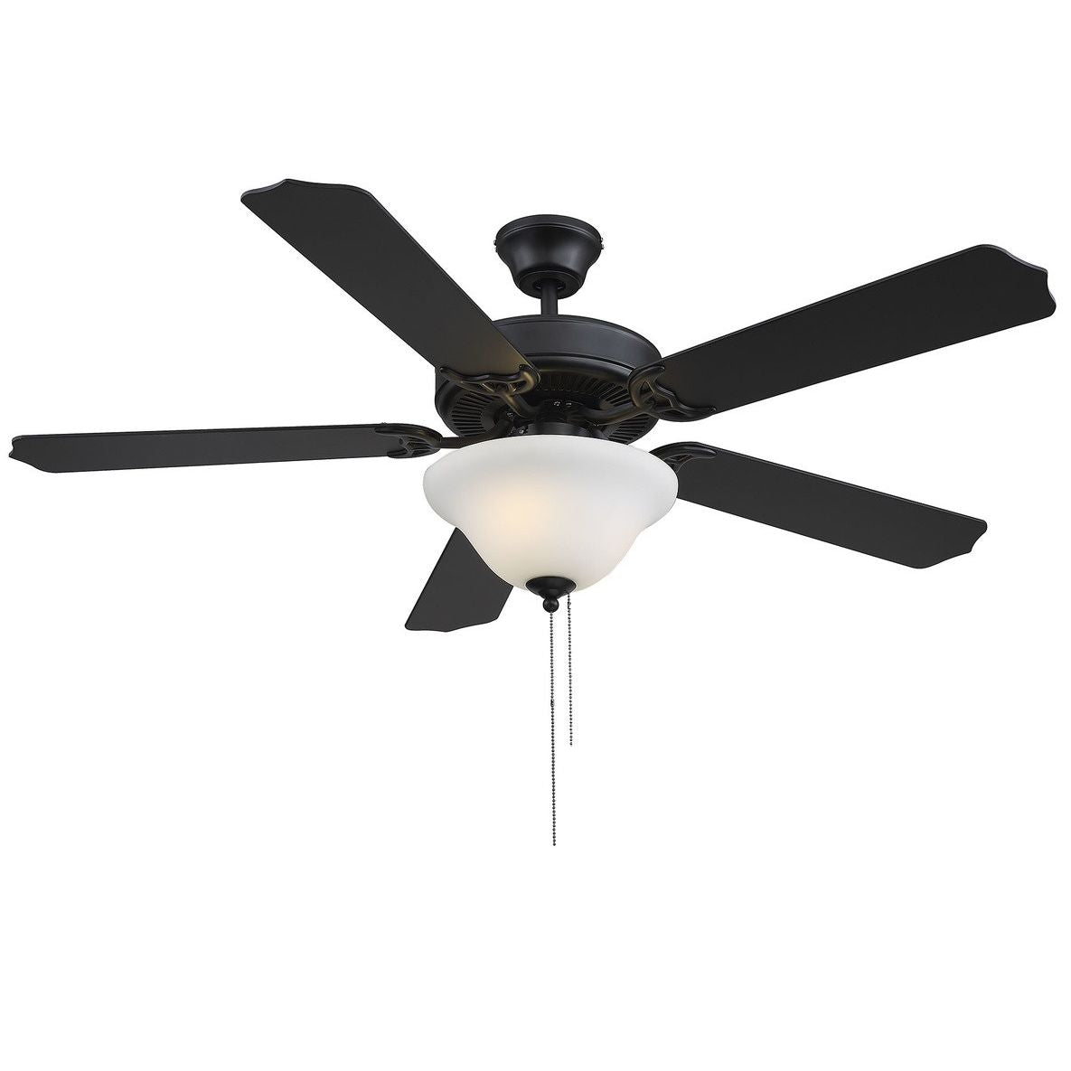 Meridian M2018MBKRV 52" Ceiling Fan in Matte Black