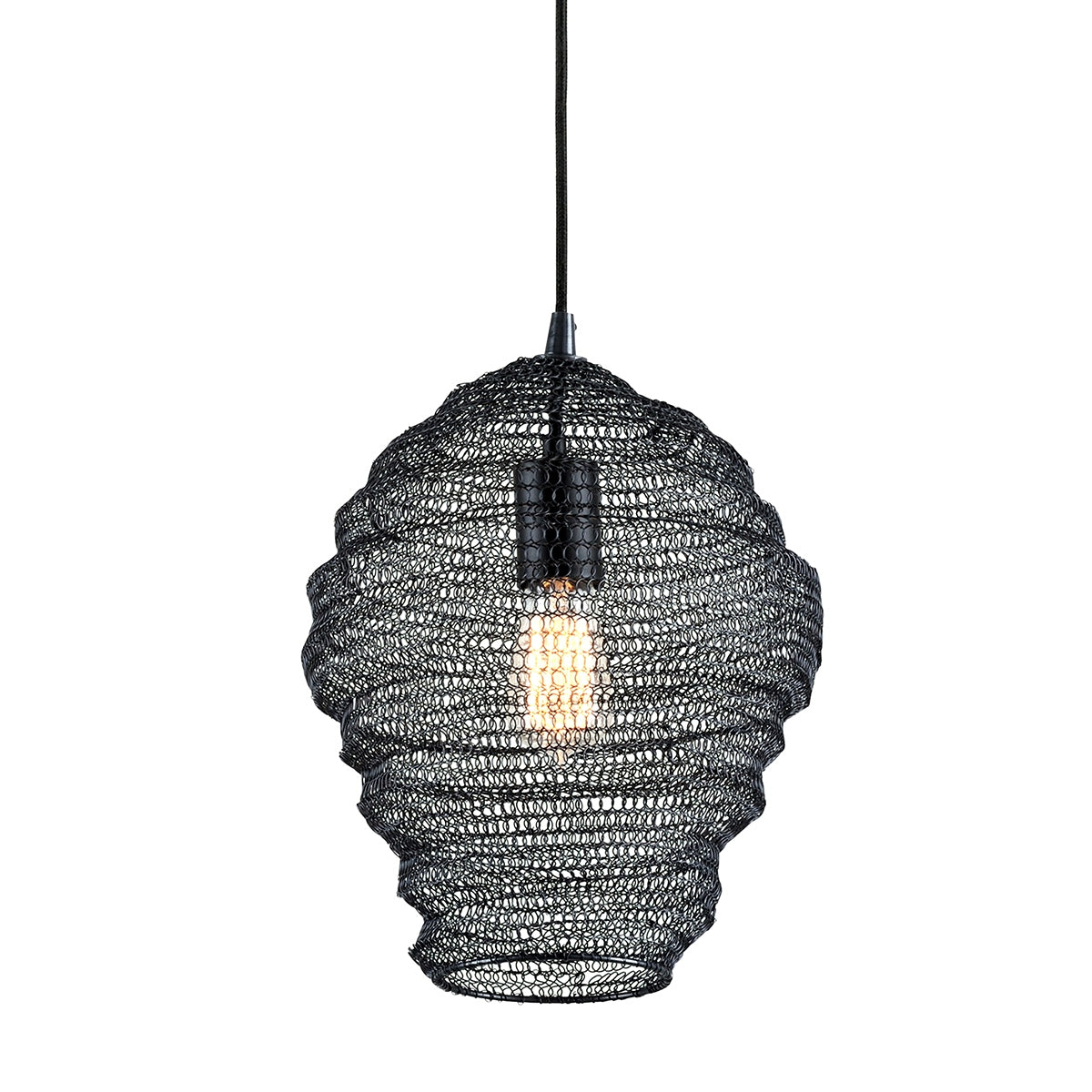 Troy Lighting Canada - F6773-SBK - One Light Pendant - Wabi Sabi - Soft Black