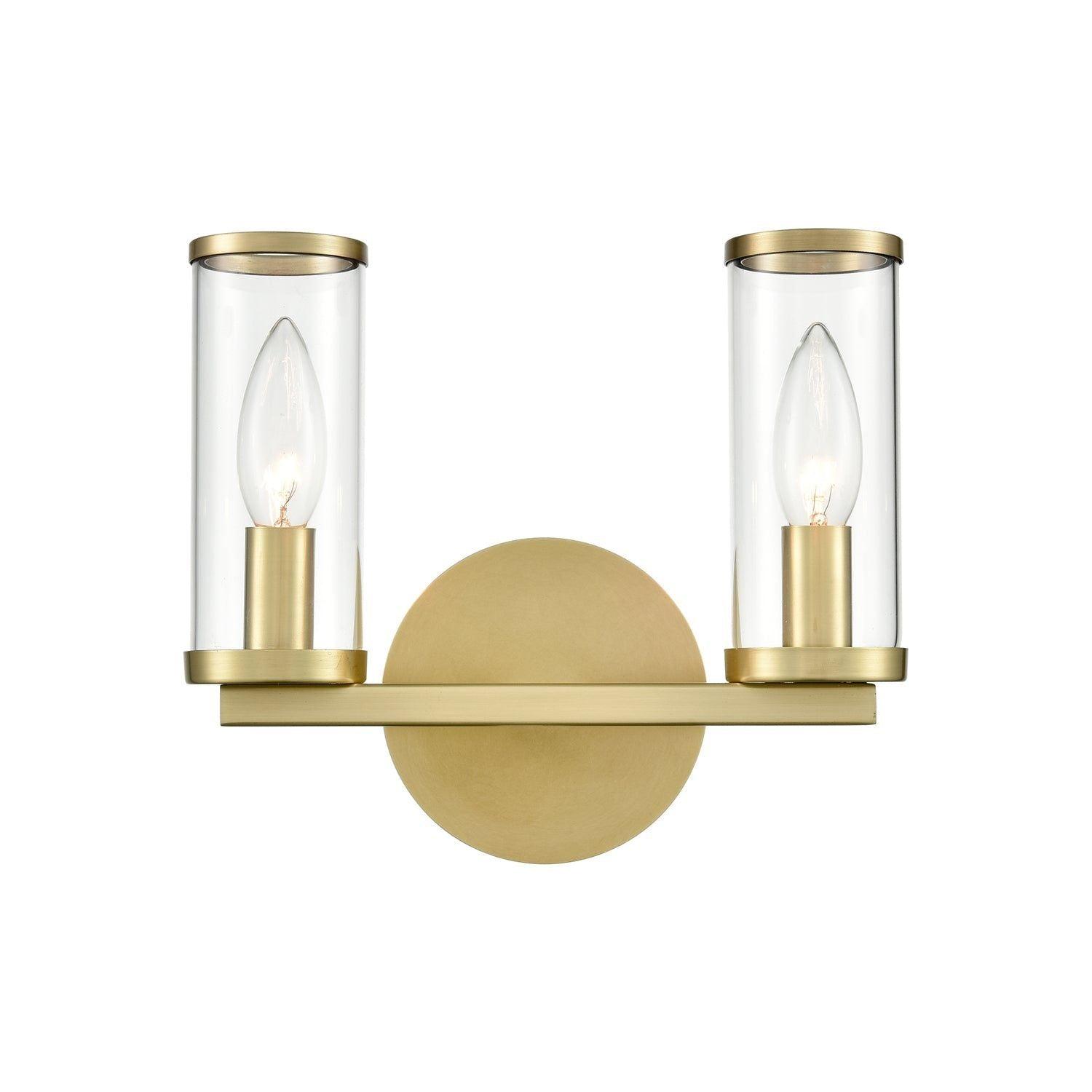 Alora Lighting - Revolve Two Light Bathroom Fixture - WV309022NBCG - Canada Light Shop