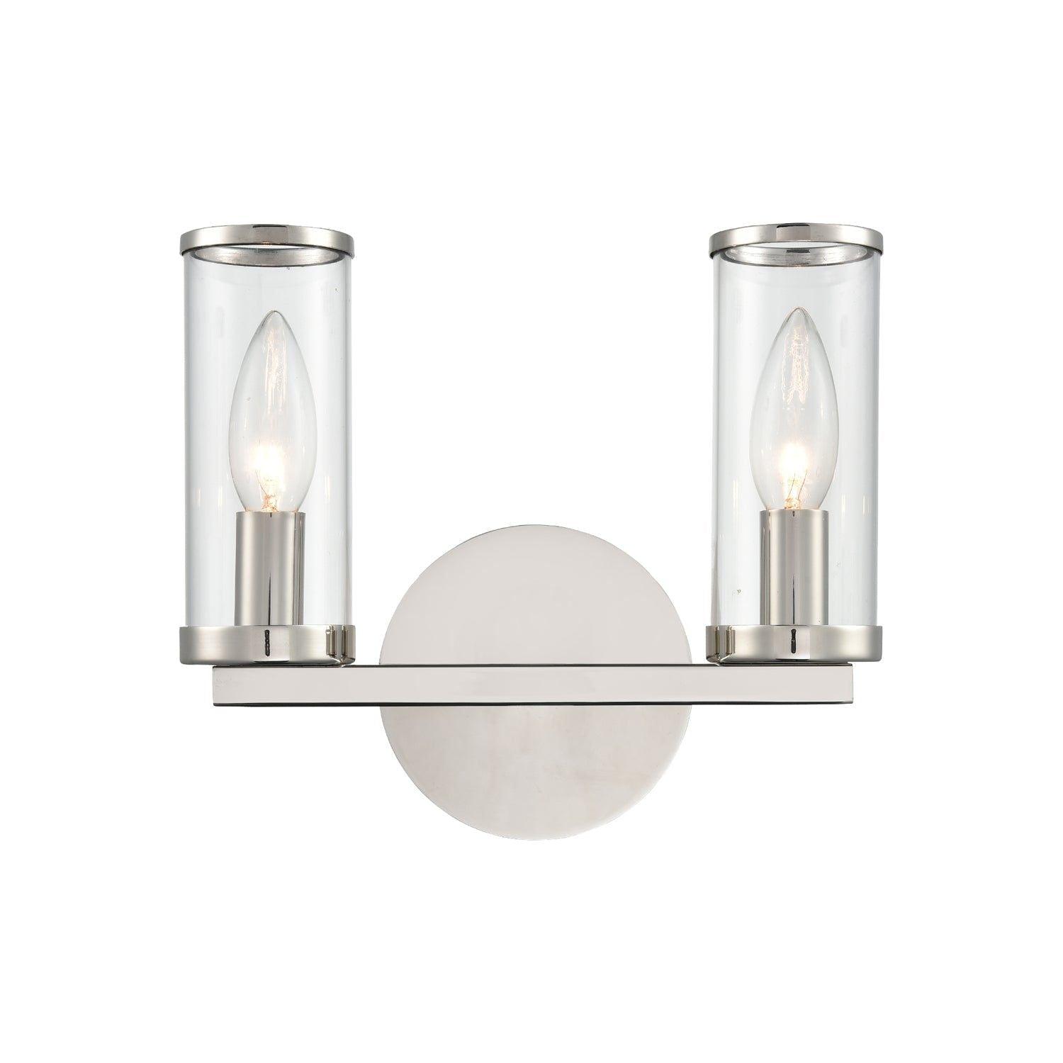 Alora Lighting - Revolve Two Light Bathroom Fixture - WV309022PNCG - Canada Light Shop