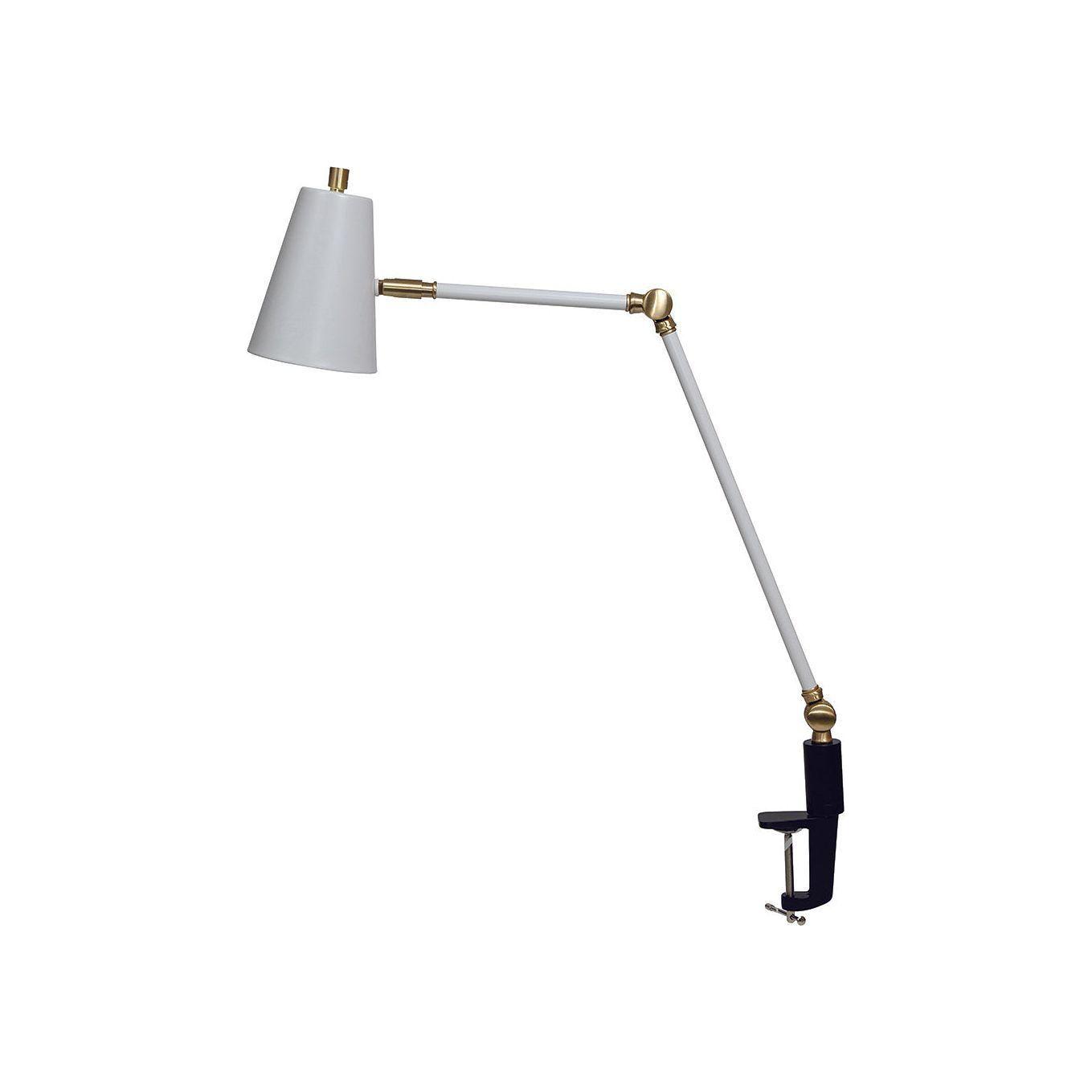 House of Troy - Aria AR403 LED Clip On Table Lamp - AR403-WT/SB - Canada Light Shop