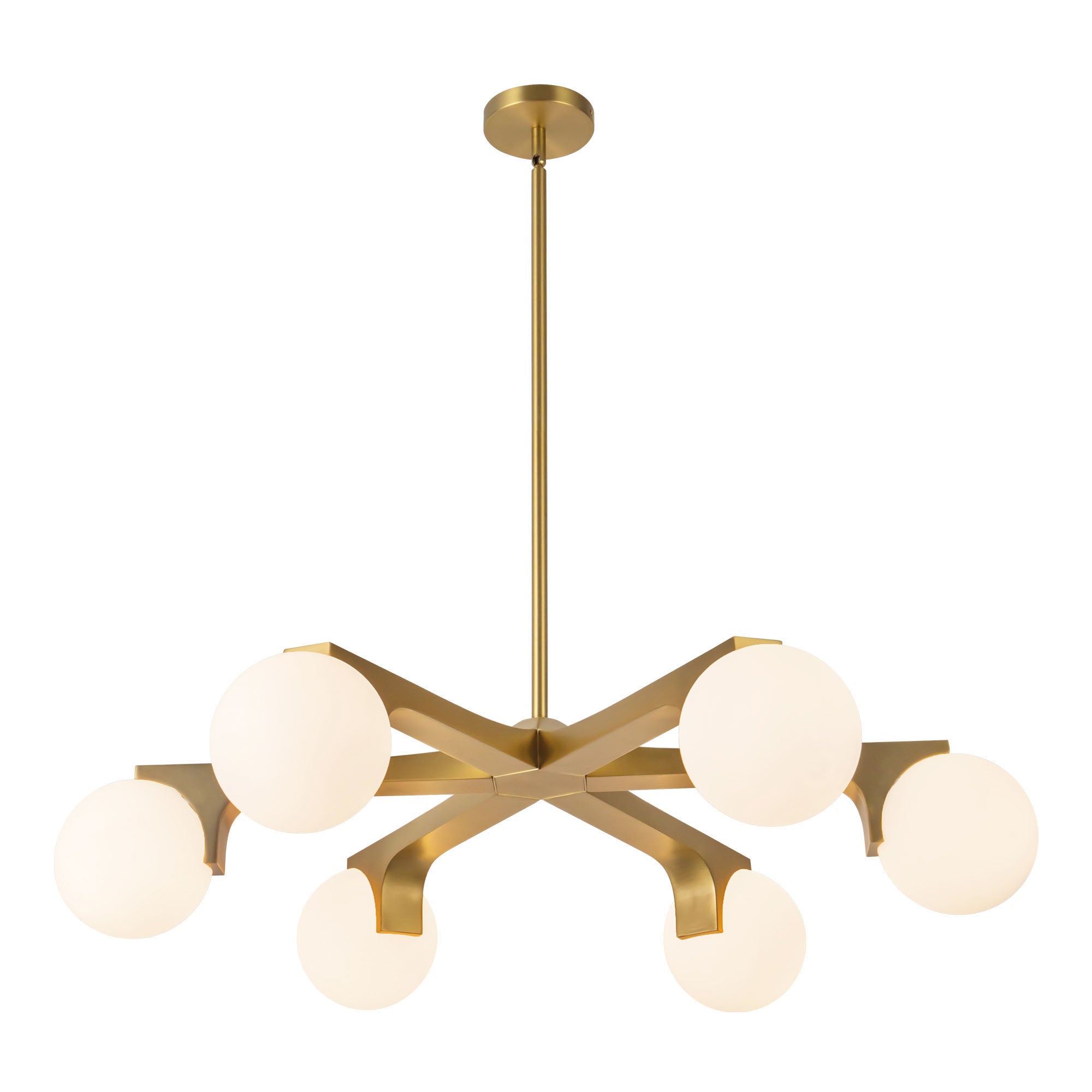Kuzco Canada - CH11537-TK - Six Light Chandelier - Briar - Teak