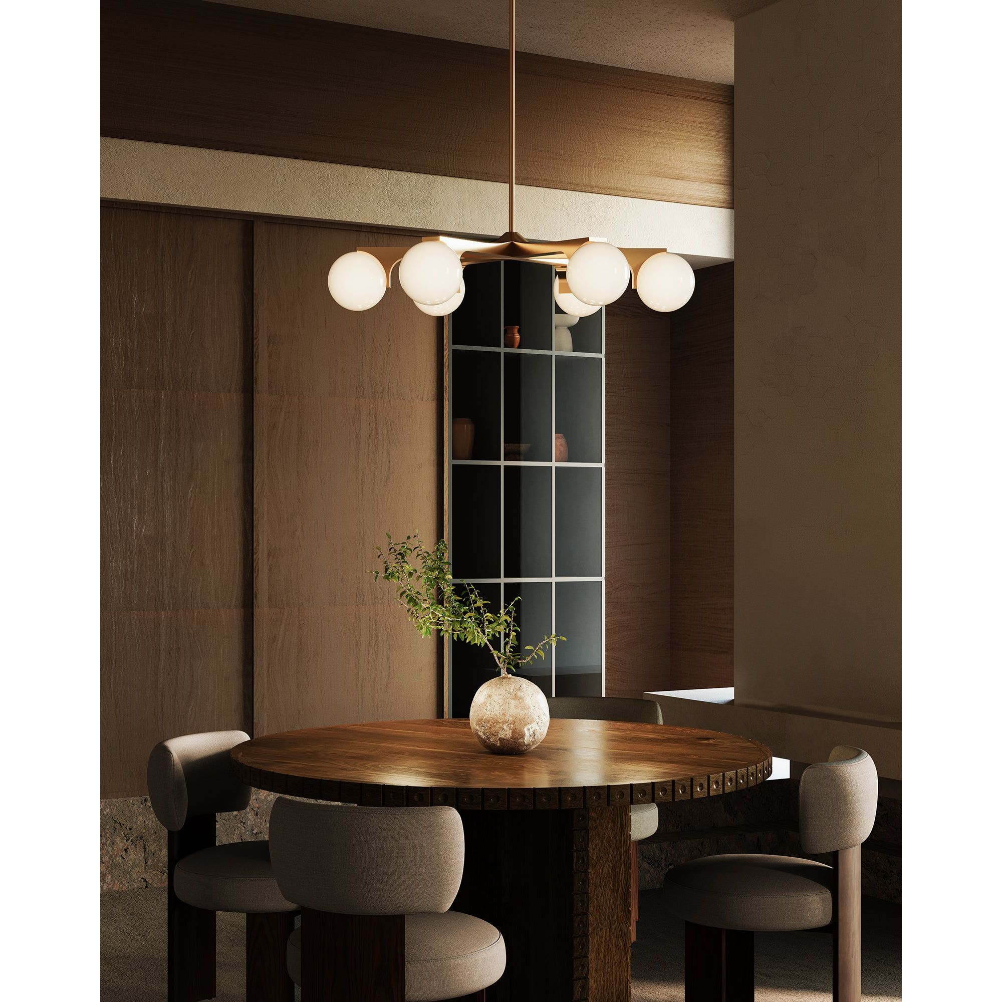 Kuzco Canada - CH11537-BK - Six Light Chandelier - Briar - Black