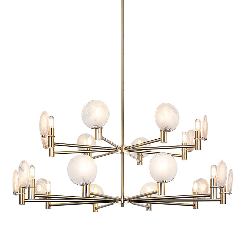 Matteo Canada - C33818CG - 18 Light Pendant - Cloudburst - Champagne Gold