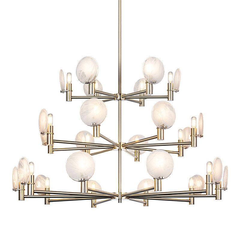 Matteo Canada - C33824CG - 24 Light Pendant - Cloudburst - Champagne Gold