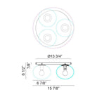 Matteo Lighting - Bulbus LED Multi-Light Ceiling Mount - X38103AG - Canada Light Shop