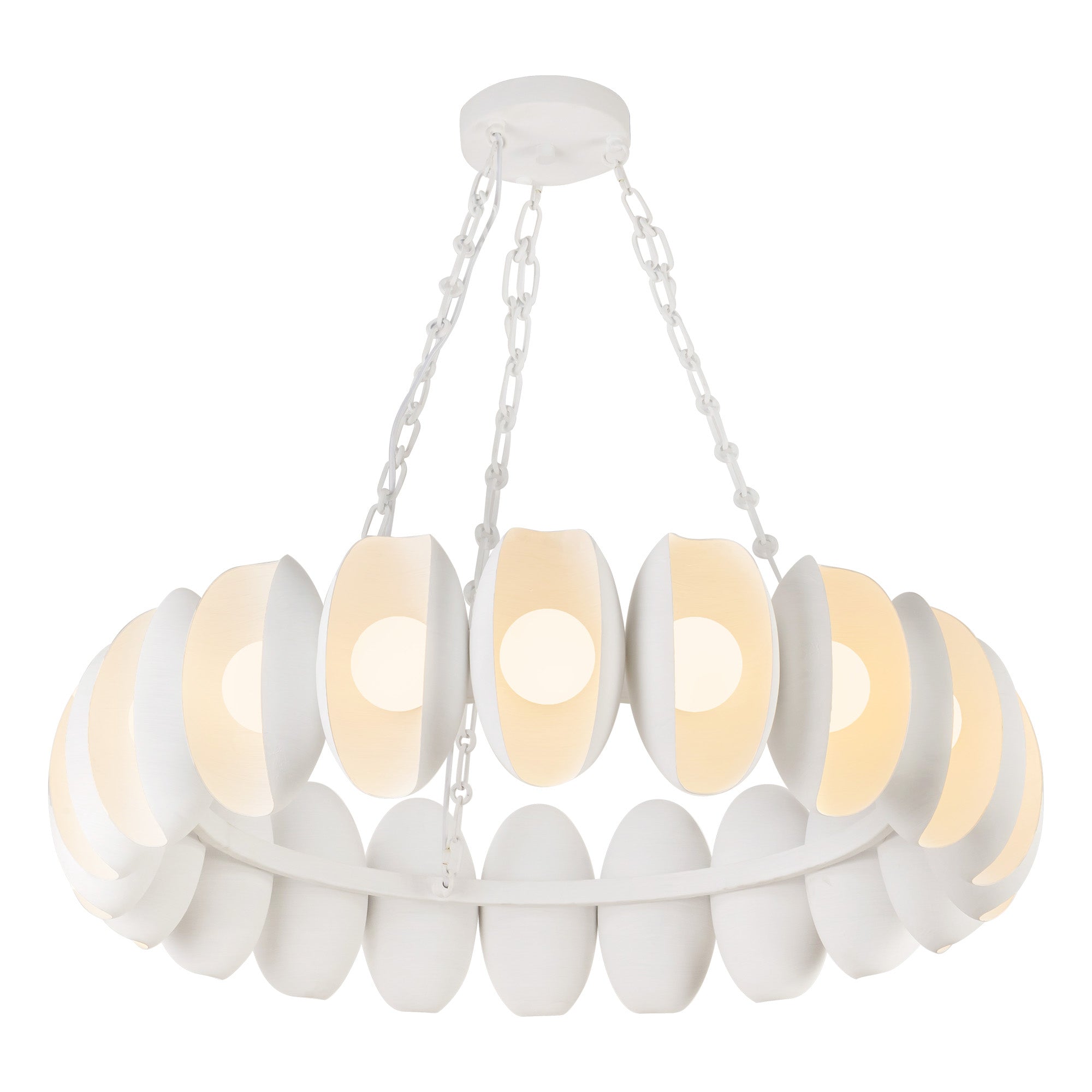 Alora Canada - CH305737VB - LED Chandelier - Cortez - Vintage Brass