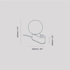 Tala - Alumina Lamp - ALM-SPHR-IV-BLS-TBL-01-US - Canada Light Shop