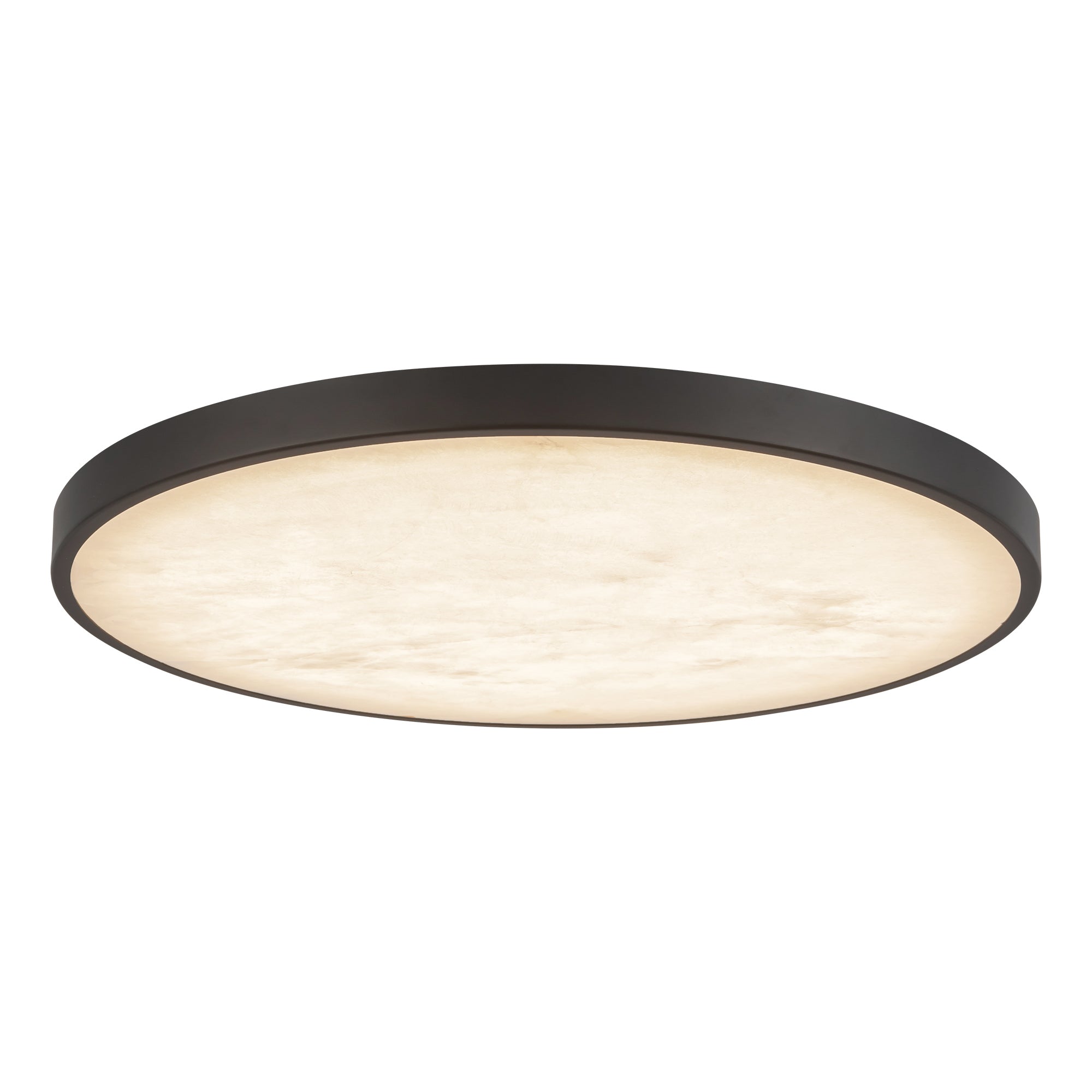 Alora Canada - FM653015MBAR - LED Flush Mount - Evelyn - Matte Black/Alabaster