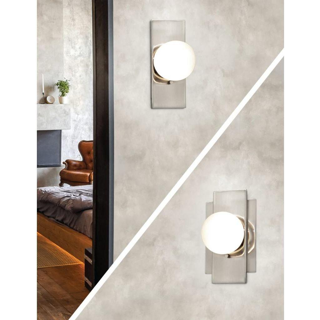 Justice Designs - Luna LED Wall Sconce - FSN-4041-CLOP-BRSS - Canada Light Shop
