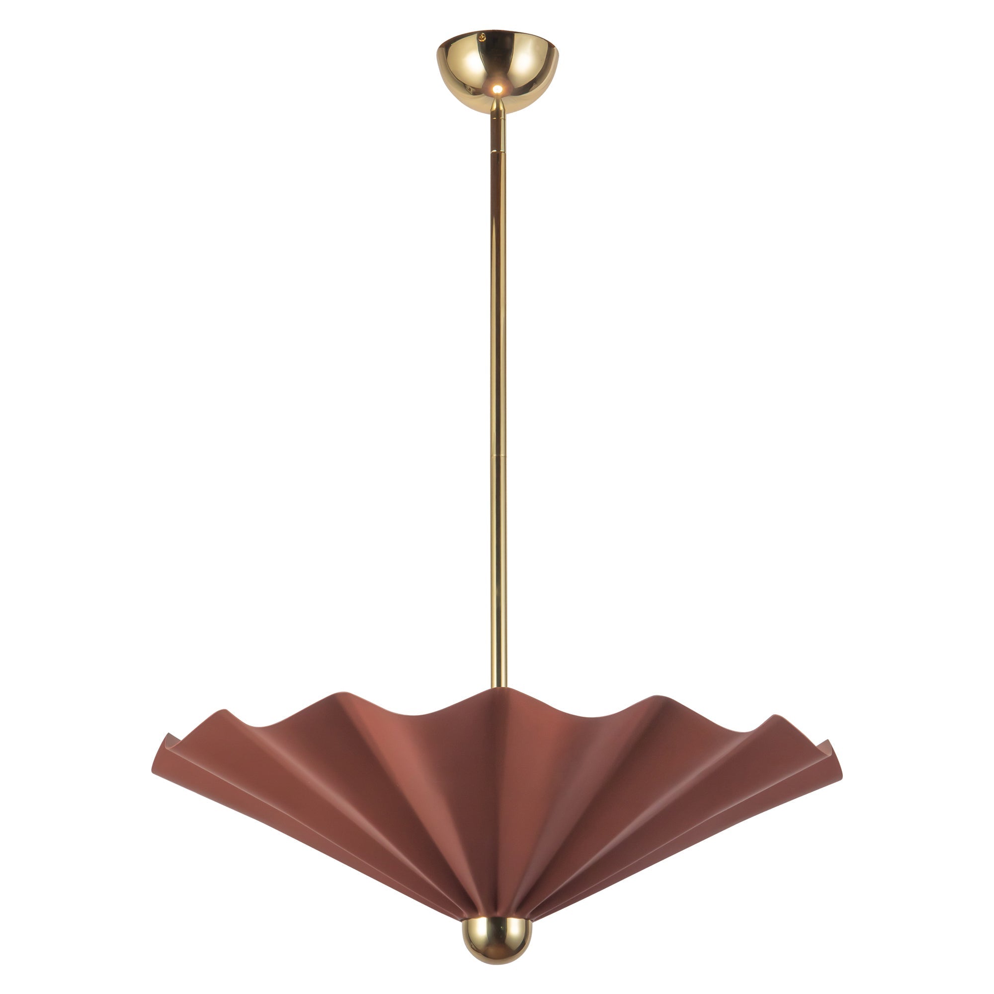 Alora Canada - PD354125BGD - LED Pendant - Furrow - Burgundy