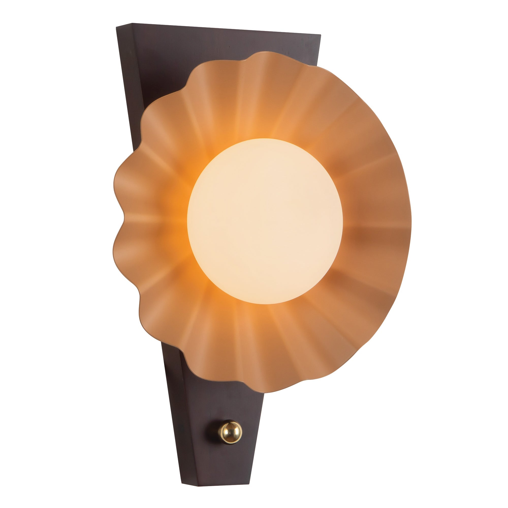 Alora Canada - WS354012BGD - One Light Wall Sconce - Furrow - Burgundy